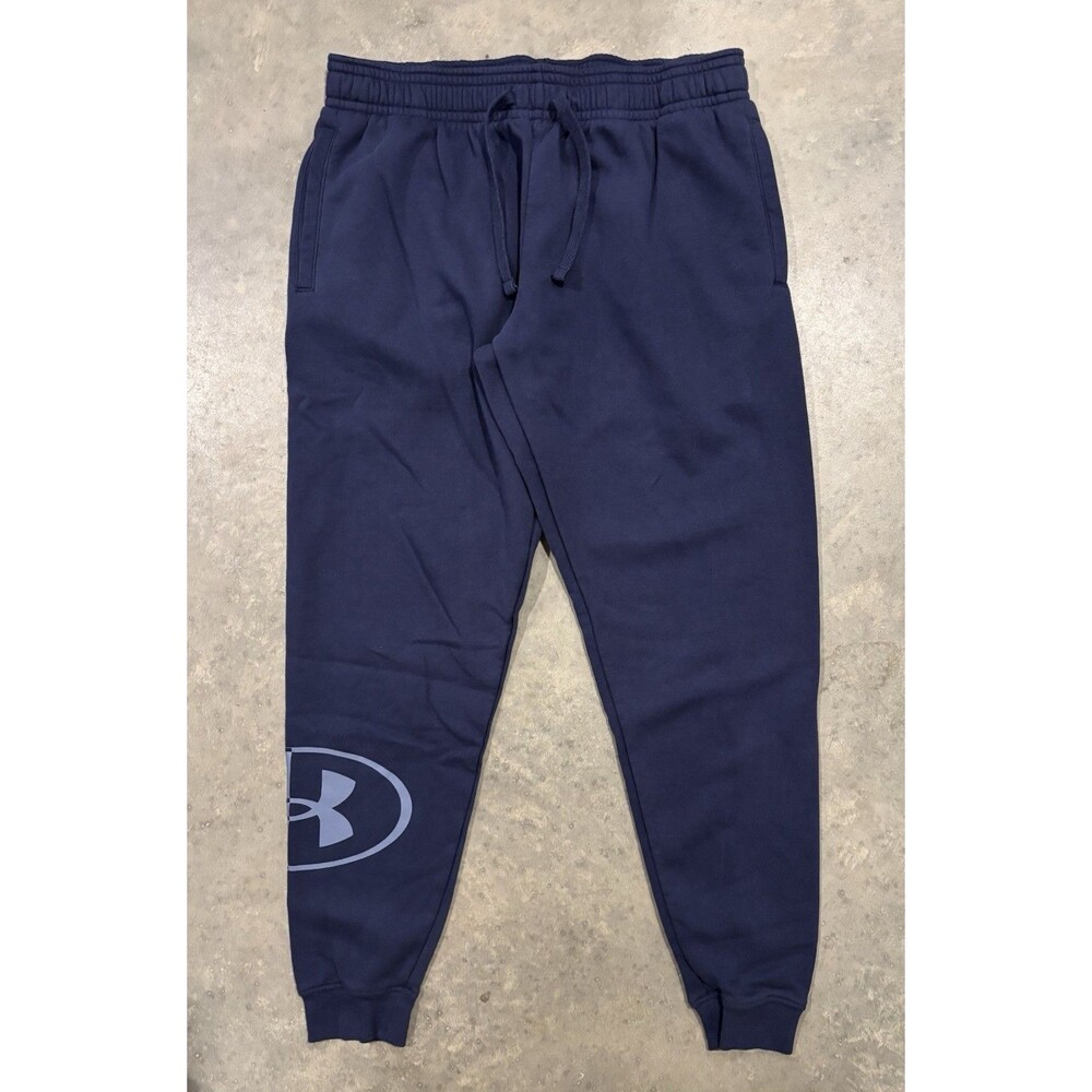 Under Armour Mens XLT Jogger Sweatpants Blue Drawstring XL Tall